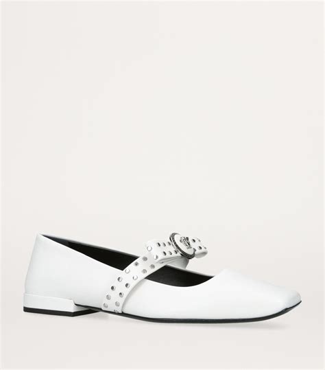 versace ballerina shoes|versace gianni ribbon flats.